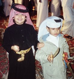 Qatari Kids in Costumes